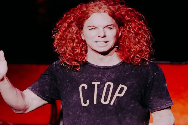 Carrot Top refutes claims of plastic surgery, claiming that the before and after changes are the result of working out.